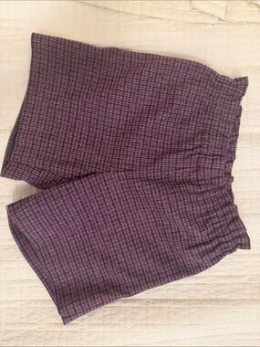 Bonpoint Purple and Black Houndstooth Shorts